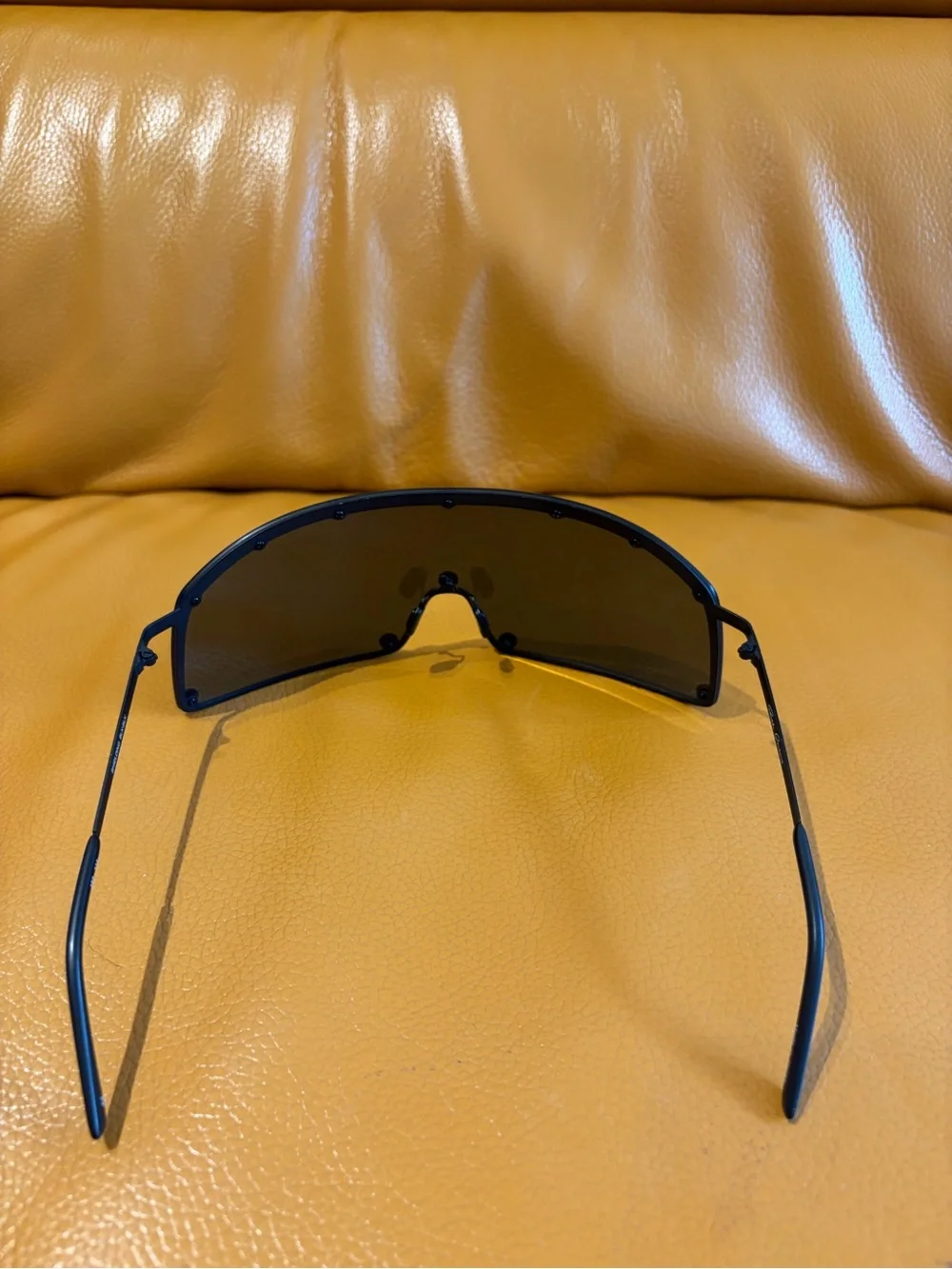 Rick Owens Matte Black Shield Sunglasses